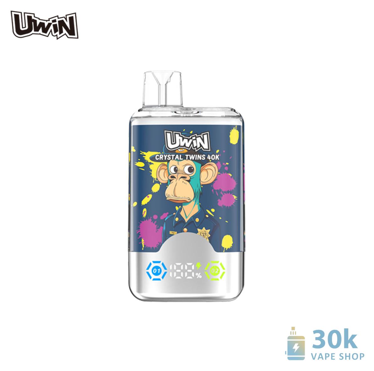 Uwin Crystal Twins 40000 Disposable Vape - 40K Puffs, Dual Flavors, Rechargeable - Immagine 5