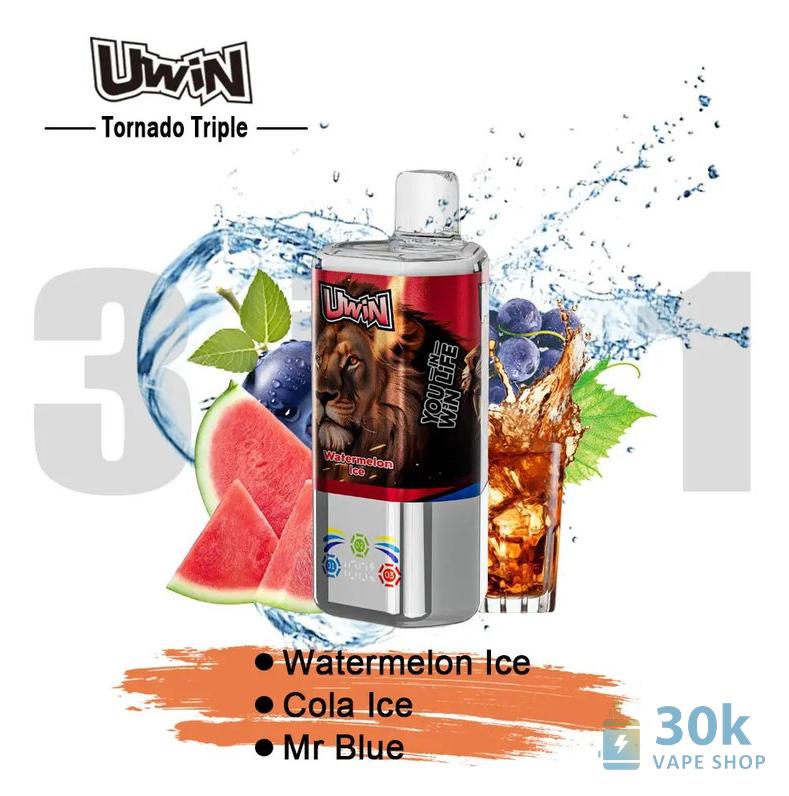 Uwin Tornado Triple 60000 Puffs Disposable Vape - Triple Flavor & Power - Obrázek 5