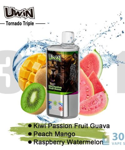 Uwin Tornado Triple 60000 Puffs Vape na jedno použití - trojitá chuť a síla