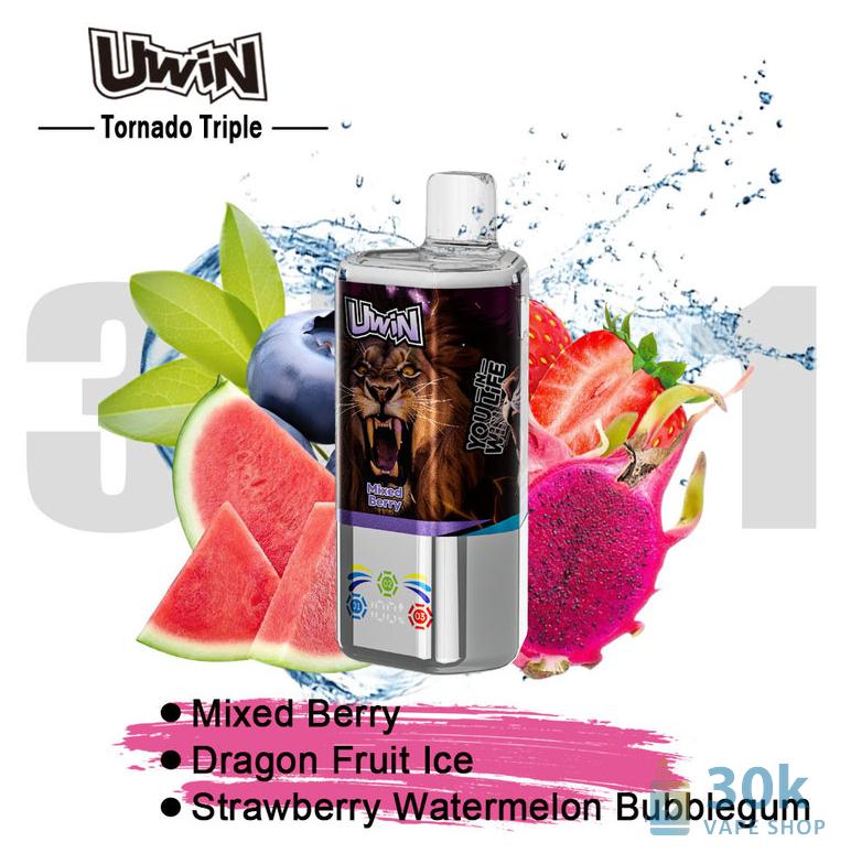 Uwin Tornado Triple 60000 Puffs Disposable Vape - Triple Flavor & Power - Obrázek 4