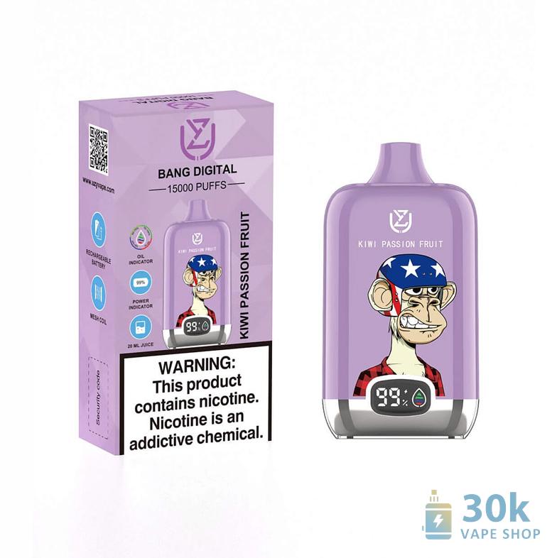 UZY Bang Digital 15000 Vape | Leistungsstarke Einweg-E-Zigarette
