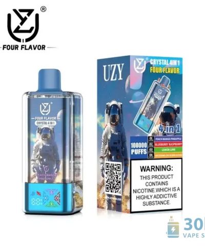 Alternativní pohled na UZY Crystal 100000 Disposable Vape - Quad Flavor, 100K Puffs