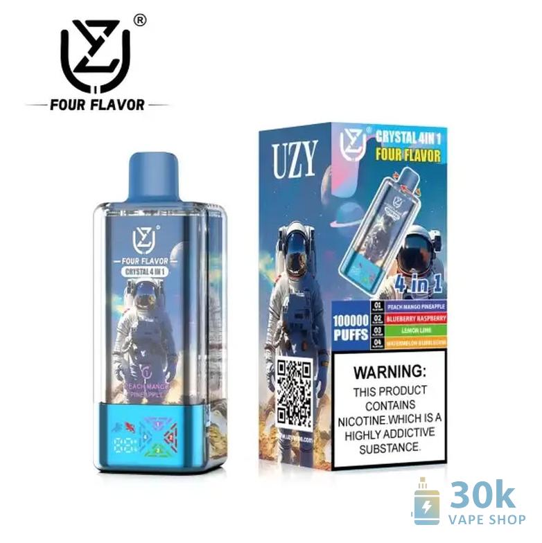 UZY Crystal 100000 Disposable Vape - Quad Flavor, 100K Puffs - Immagine 2