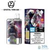 Uzy CRYSTAL TWIN 50000 Einweg Vape - 50K Puffs, Dual Flavor, wiederaufladbar