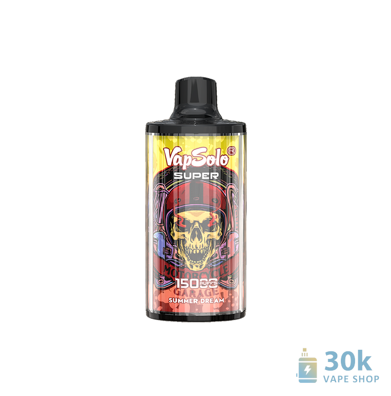 Vapsolo Super 15000 Vape de unică folosință - 15.000 de fumuri, bobină Mesh și arome multiple