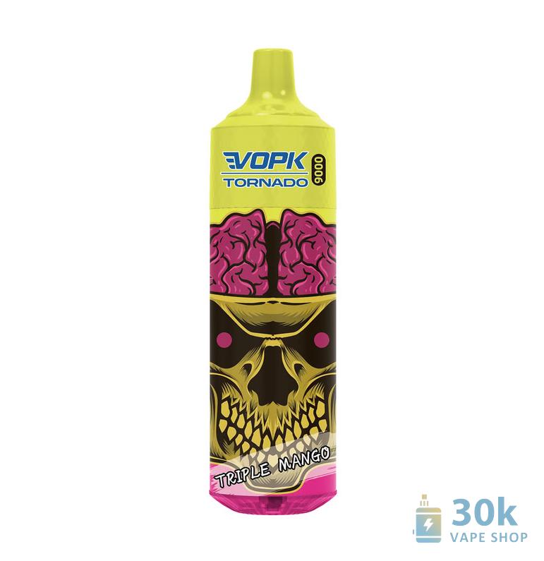 VOPK Tornado 9000 Puffs ühekordselt kasutatav Vape Pen koos laetava akuga