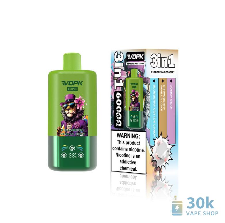 VOPK Triple 60000: 60K Puffs Disposable Vape with Triple Flavor & Type-C Charging - Immagine 2