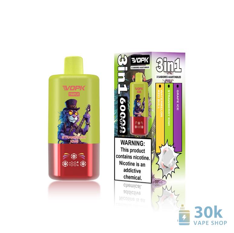 VOPK Triple 60000: 60K Puffs Disposable Vape with Triple Flavor & Type-C Charging - Immagine 4