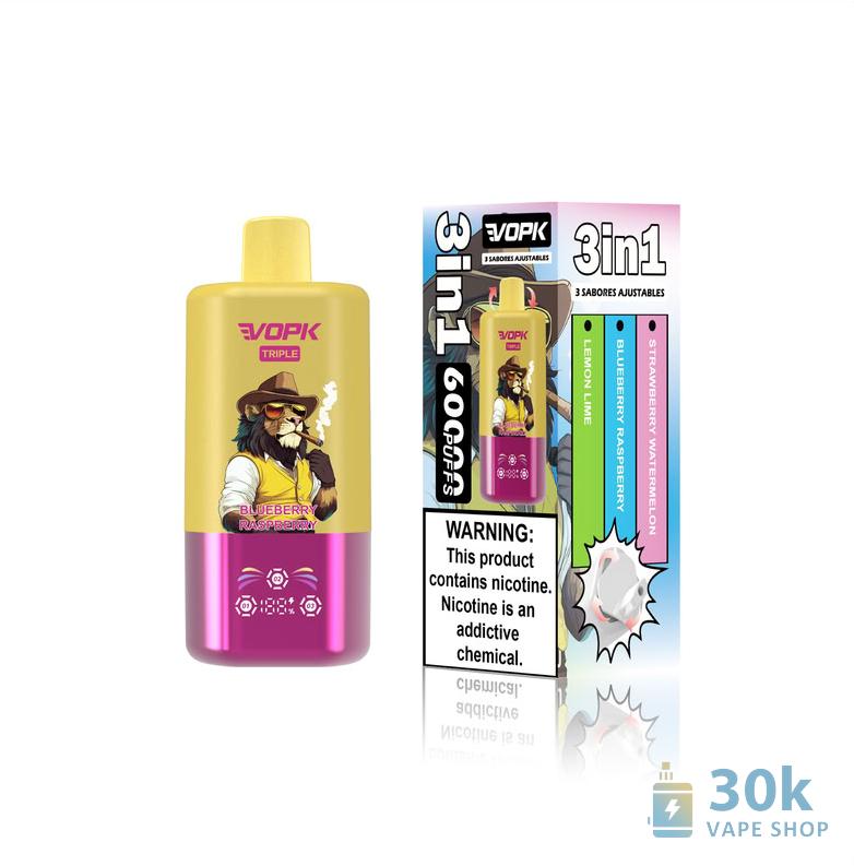 VOPK Triple 60000: 60K Puffs Disposable Vape with Triple Flavor & Type-C Charging - Immagine 3