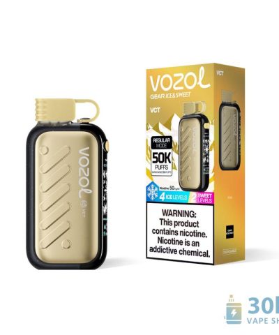 Vozol Rave 50000 jednorázový vape - 50 tisíc šluků, dobíjení přes USB-C, barevný displej
