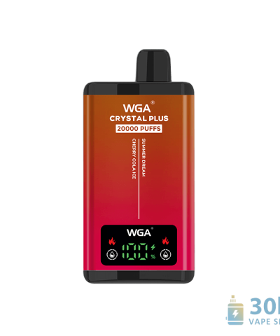 WGA Crystal Plus 20000 Vape na jedno použití: Nádrže s dvěma příchutěmi a 20000 šluky