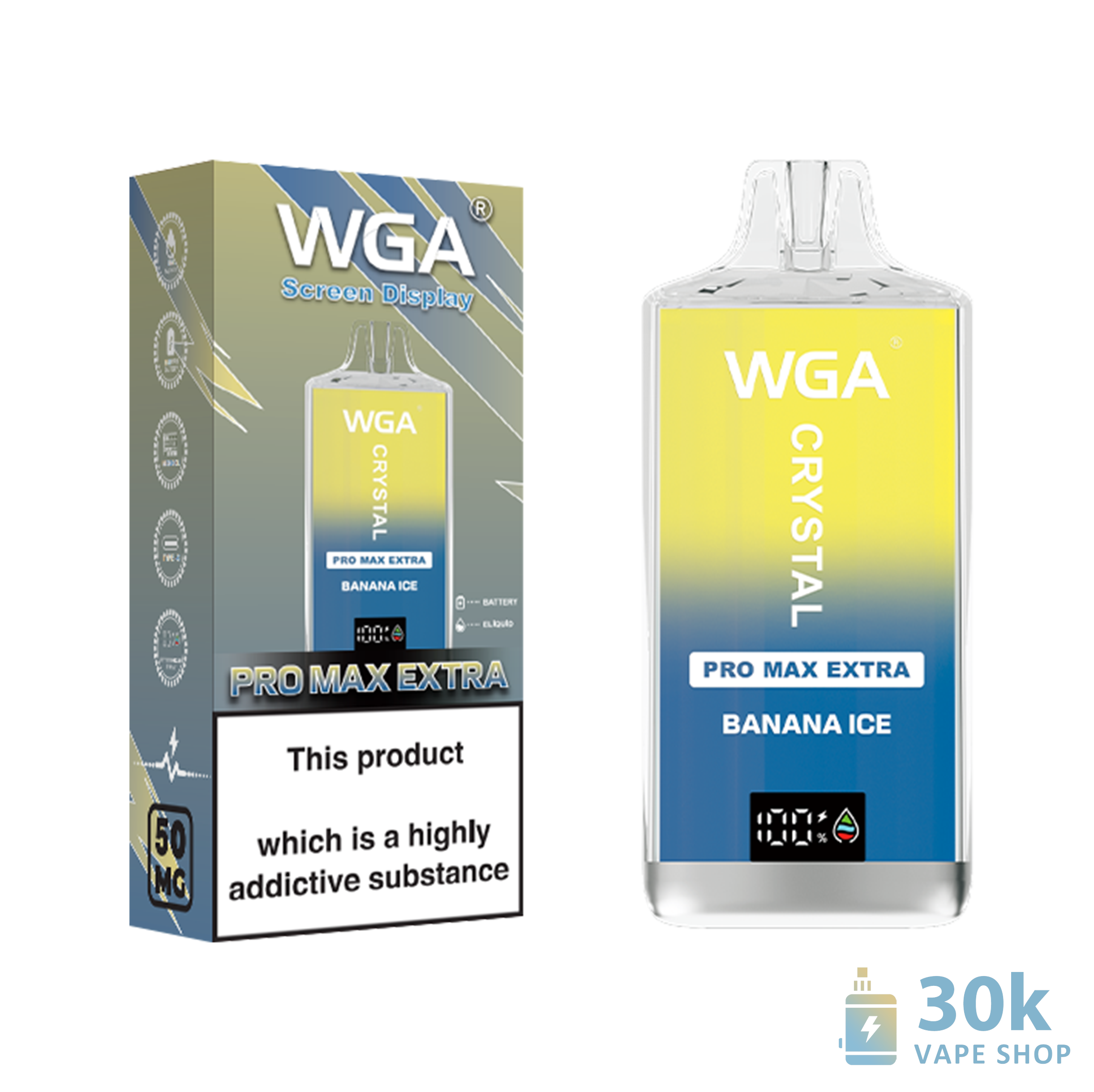 Wga Crystal Pro Max Eetra 15000 Disposable Vape with 15K Puffs - Obraz 2