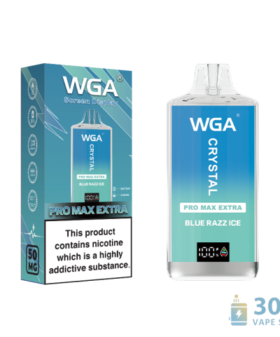 "Wga Crystal Pro Max Eetra 15000 Disposable Vape" su 15 tūkst. įpurškimų