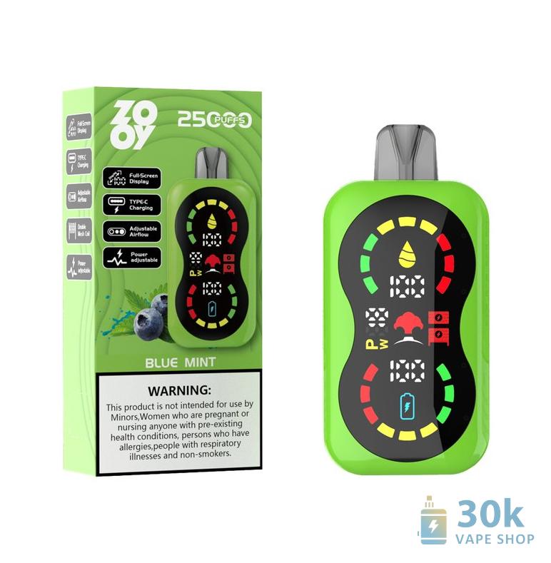 Zooy Blaze 25000 Disposable Vape - 32ML Full-Screen, Adjustable Airflow - Immagine 3