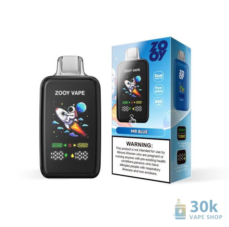 ZOOY Flyer 35000 Disposable Vape - 35K Puffs, 10 Flavors, Rechargeable - Imagen 3