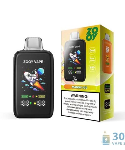 ZOOY Flyer 35000 Vape na jedno použití - 35 tisíc šluků, 10 příchutí, dobíjecí baterie