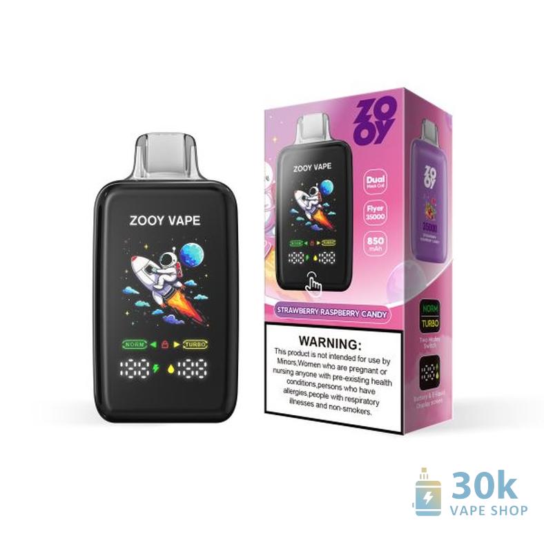 ZOOY Flyer 35000 Disposable Vape - 35K Puffs, 10 Flavors, Rechargeable - Imagen 6