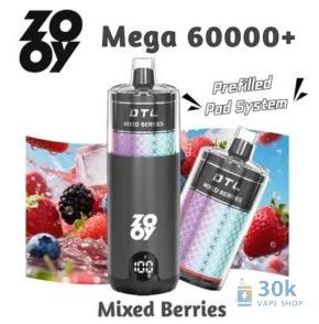 ZOOY MEGA 60000 Kit - 60K Puffs Prefilled Vape Pod System with 1700mAh Battery - Billede 6