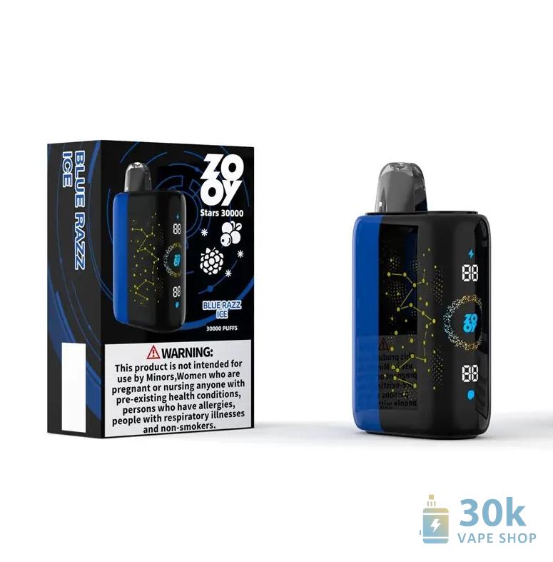 Zooy Stars 30000 Disposable Vape - 30,000 Puffs with LED Screen & Adjustable Airflow - Immagine 3