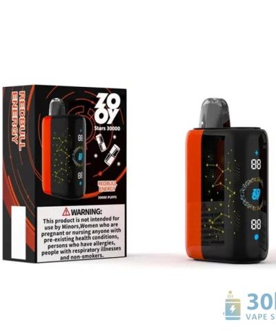 Zooy Stars 30000 Vape na jedno použití - 30 000 šluků s LED displejem a nastavitelným průtokem vzduchu