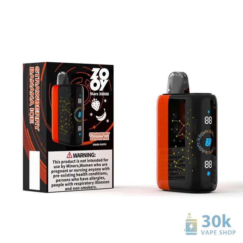 Zooy Stars 30000 Disposable Vape - 30,000 Puffs with LED Screen & Adjustable Airflow - Immagine 6