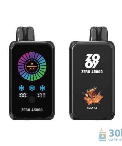 Zooy Zero 45000 Puffs Vape na jedno použití - inteligentní ovládání NIC/ICE a 10 příchutí